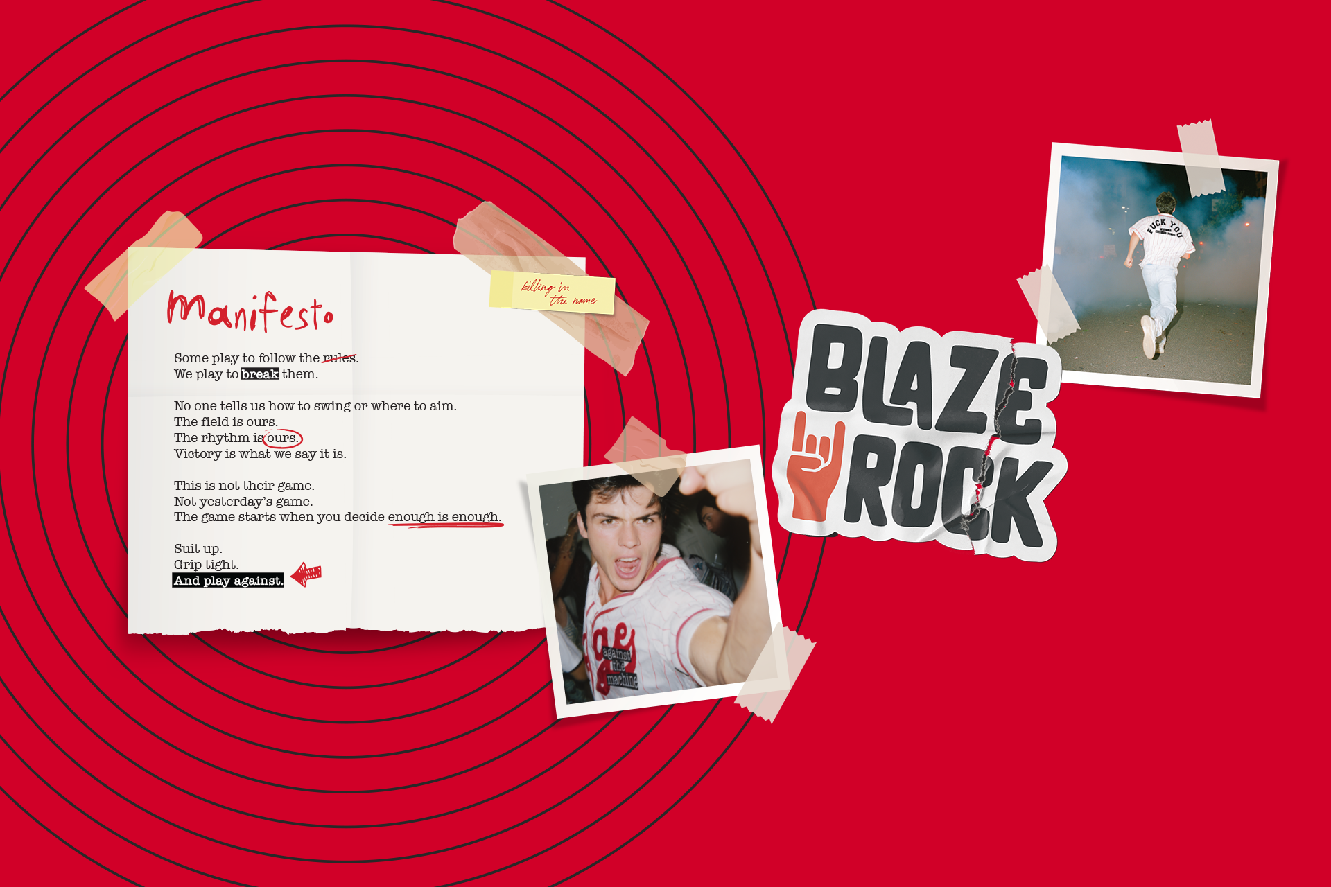 Blaze Rock - Killing In The Name Manifesto