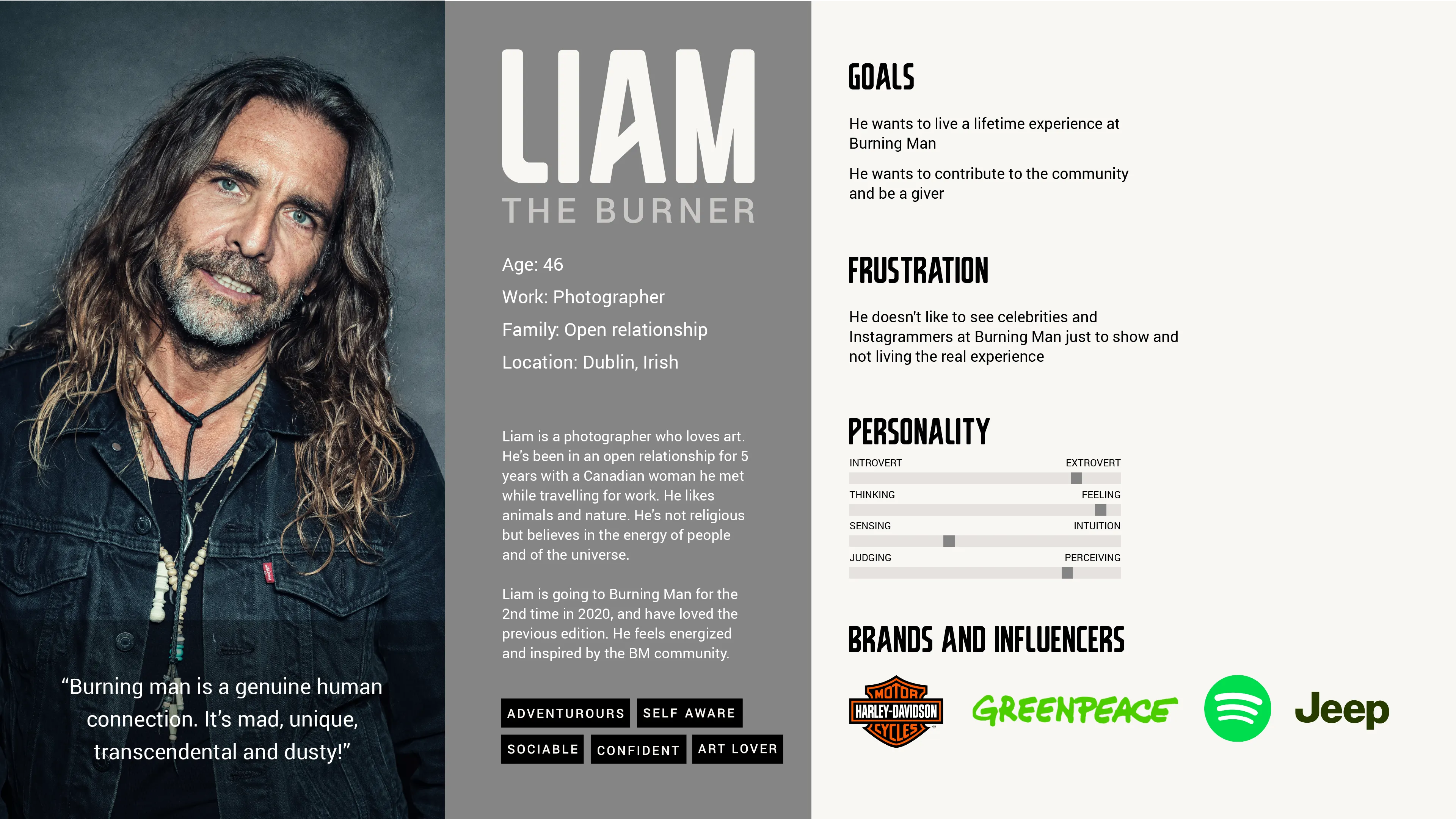 Liam: Burning Man Persona