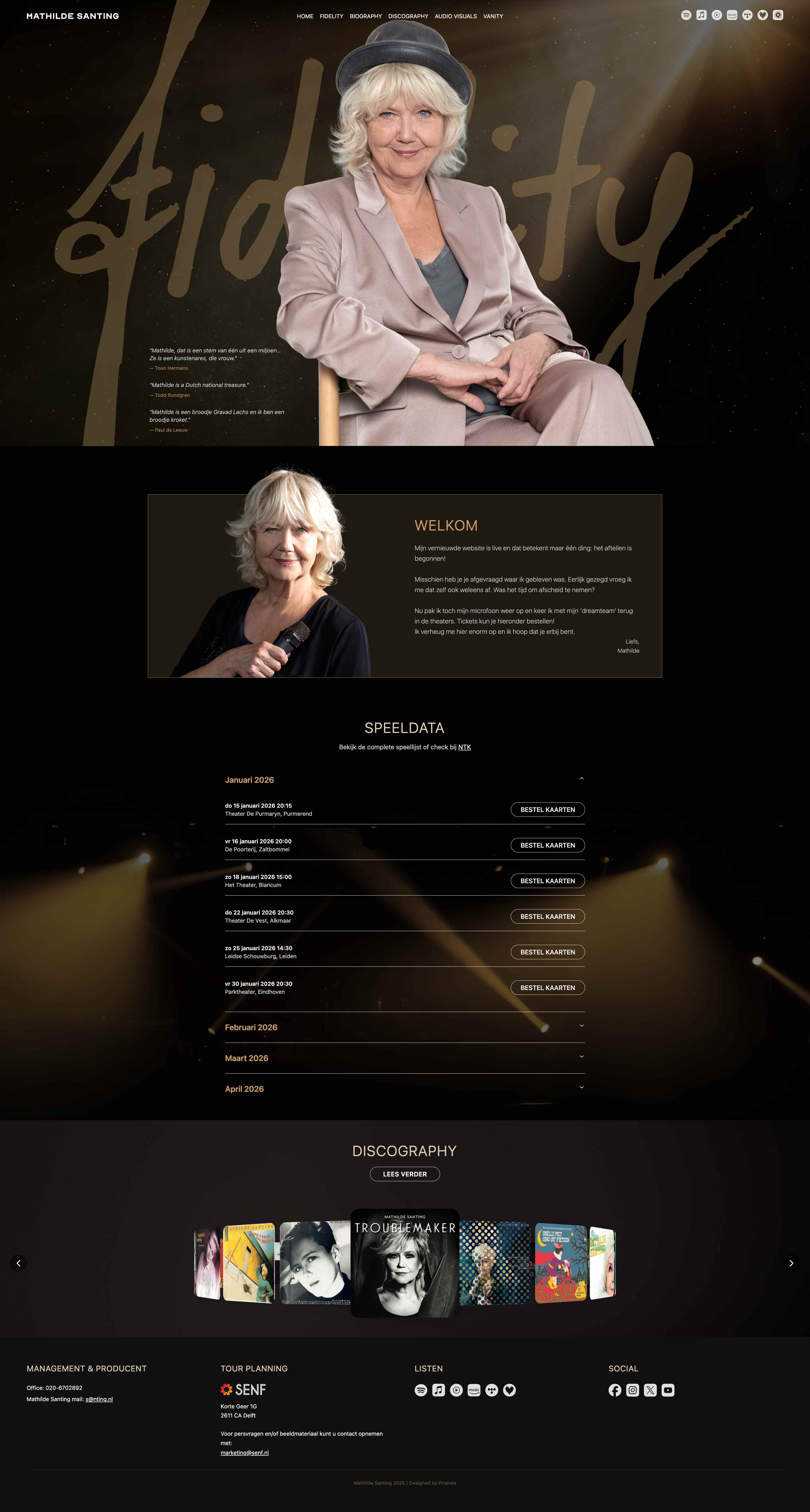 Mathilde Santing Homepage