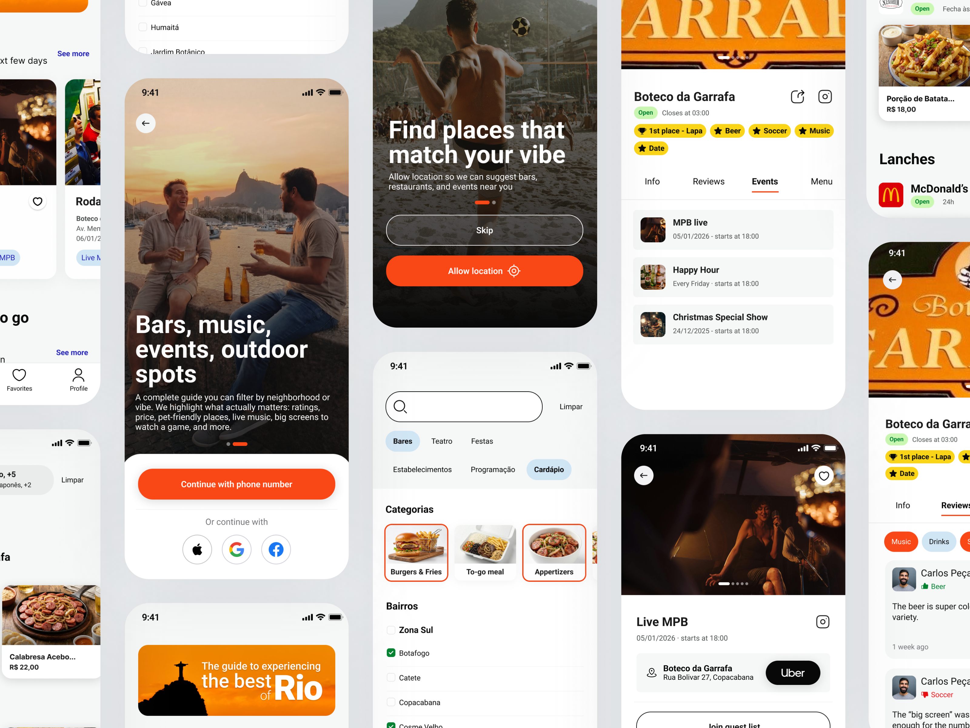 MPB App Screens Mockup